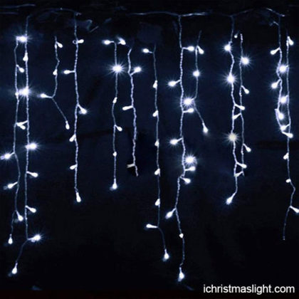 Christmas decor twinkling icicle lights