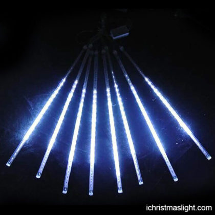 Outdoor white LED meteor Christmas lights