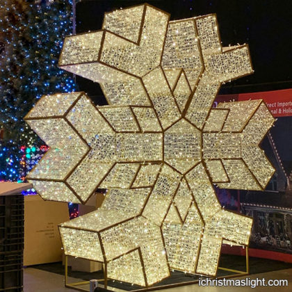 Large Christmas light snowflake for sale