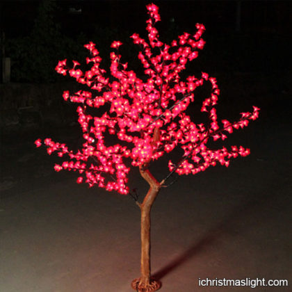 Red color pre lit blossom tree for sale
