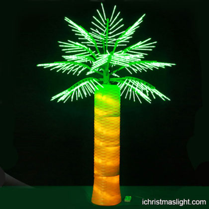 Outdoor decor fake palm trees with lights