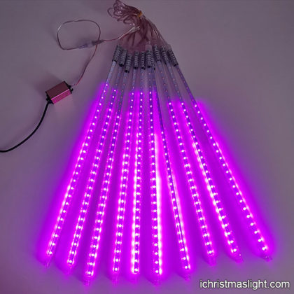 Pink meteor shower LED Christmas lights