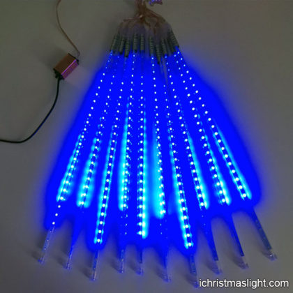 Blue meteor shower lights for tree decor