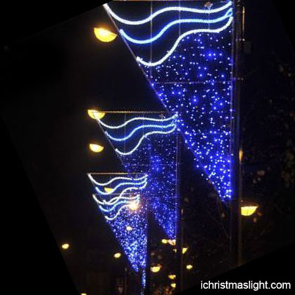 Blue and white LED Christmas lights for street