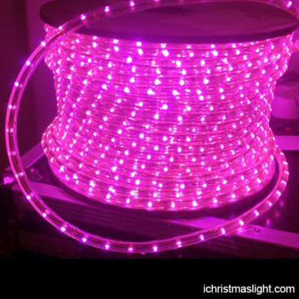 Christmas outdoor decor pink rope lights