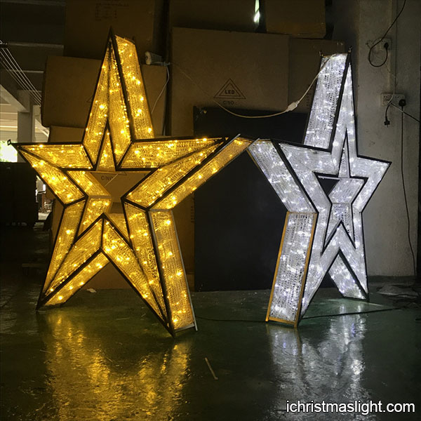 Large Outdoor Lighted Stars, Large Outdoor Lighted Star Decoration