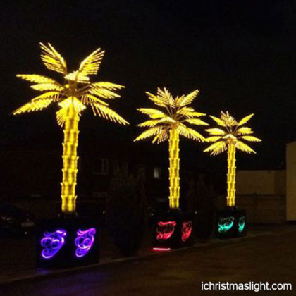 LED lighted palm tree Christmas decoration