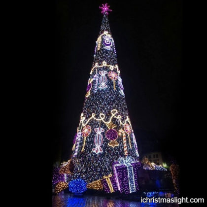Lighted commercial Christmas trees wholesale