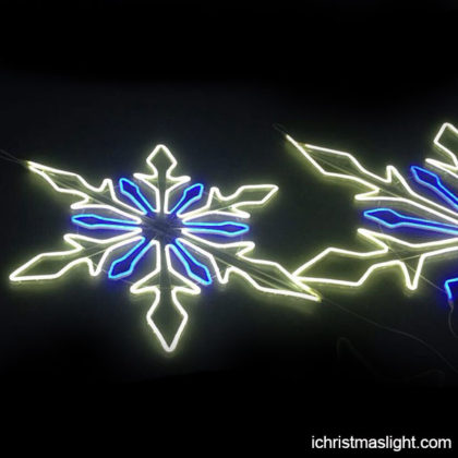 Outdoor bright LED large snowflake lights