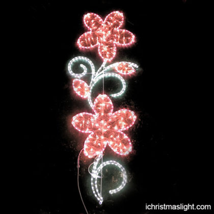 Outdoor decorative Christmas flower lights