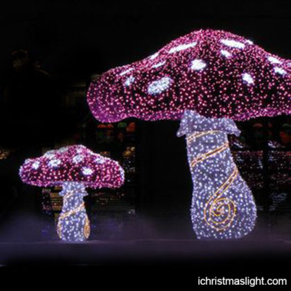Holiday outdoor mushroom lights for garden