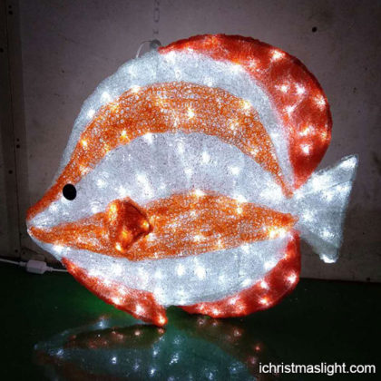Holiday decorative deep sea fish with light