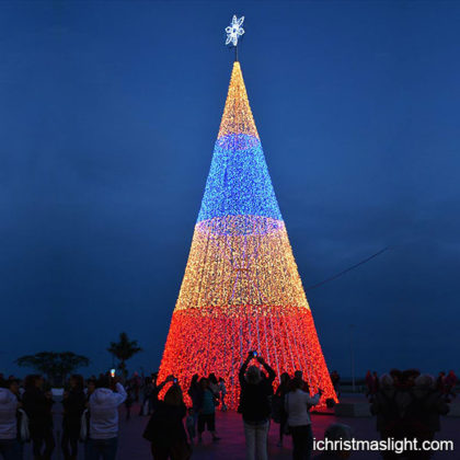 Large light Christmas tree for outside