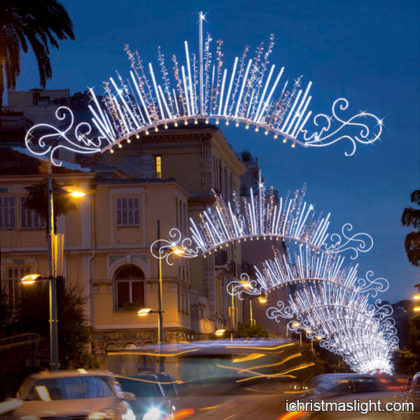 White LED outdoor Christmas lights for street