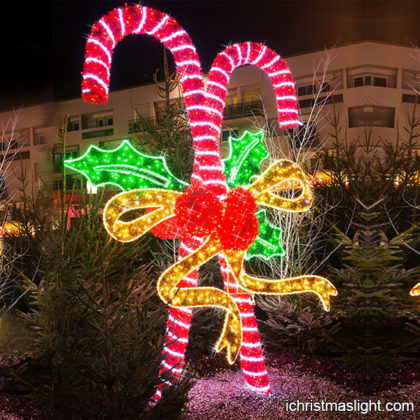 Christmas yard decorative LED candy cane