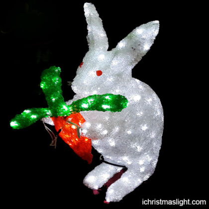 Holiday decorative light rabbit for yard