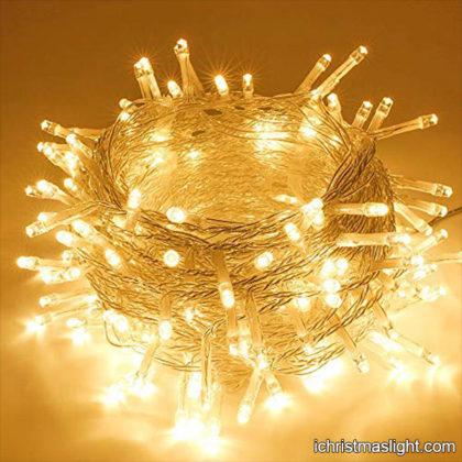 Holiday decorative warm white string lights
