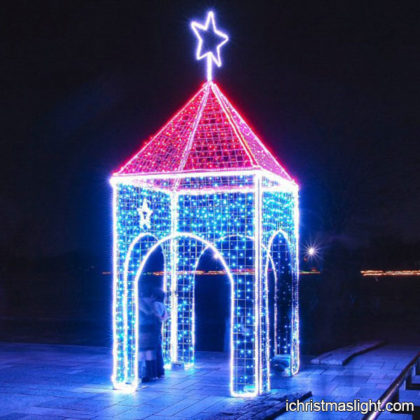 Outdoor decorative Christmas light house