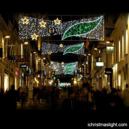 Outdoor street green Christmas decorations