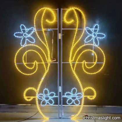 Christmas flower motif light for street