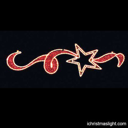 Christmas outdoor red star decorations