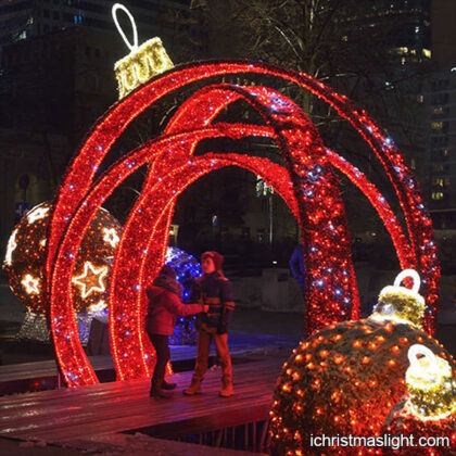 Outdoor ball shape light Christmas arches