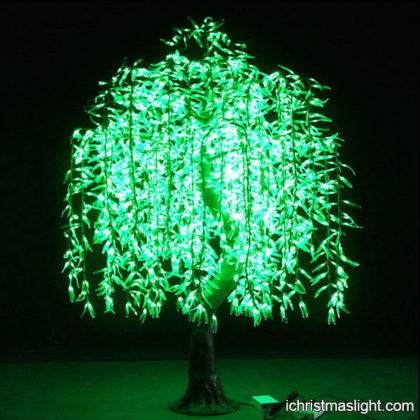 Artificial weeping willow tree with lights
