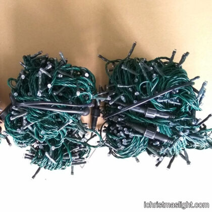 Green wire christmas lights made in China