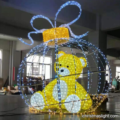 Christmas decorative large light teddy bear