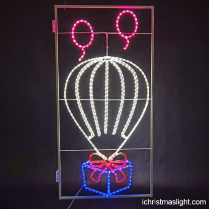 Christmas LED balloons for street decoration