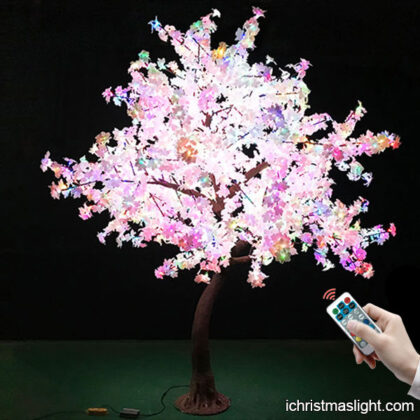 Color changing light tree with remote control