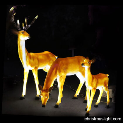 Outdoor light up reindeer family for sale