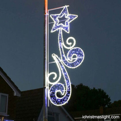 Christmas street pole star decorations