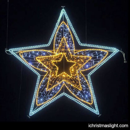 Large outdoor star light for Christmas