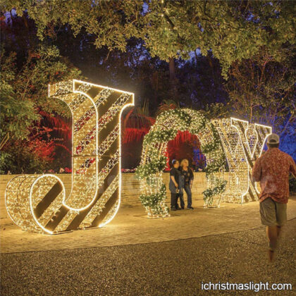 Outdoor large JOY Christmas light for sale