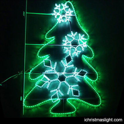 Light Green Christmas Tree for Pole Decor