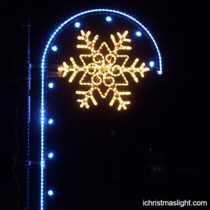 Christmas snowflake pathway lights