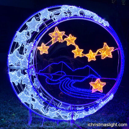 Large LED light moon and stars for outside