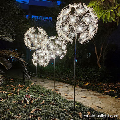 Warm white large LED dandelion lamps