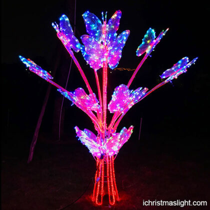 Christmas decorative RGB LED butterflies