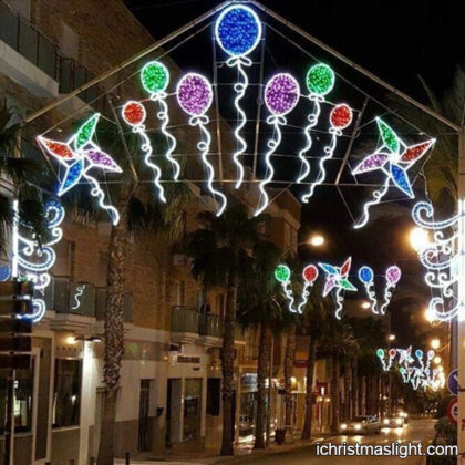 Christmas balloon motif light for street