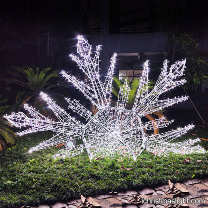 Christmas outdoor large light snowflake