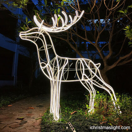 Neon large light up reindeer for Christmas