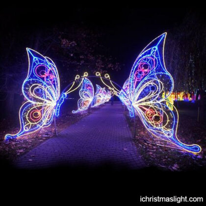 Butterfly garden lights for Christmas