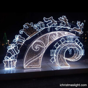 LED lighted Christmas decorations in malls | iChristmasLight
