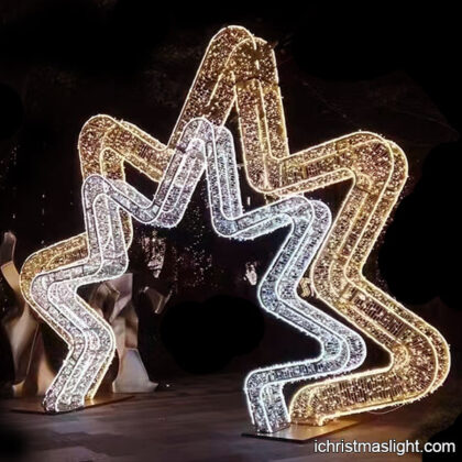 Large Christmas star light outdoor decoration
