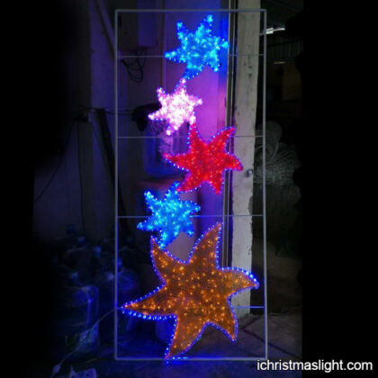 Colorful Christmas lights for pole decoration