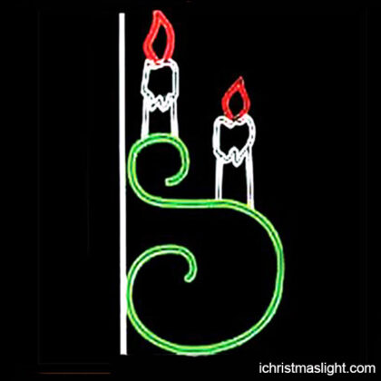 Christmas outdoor candles for pole decoration