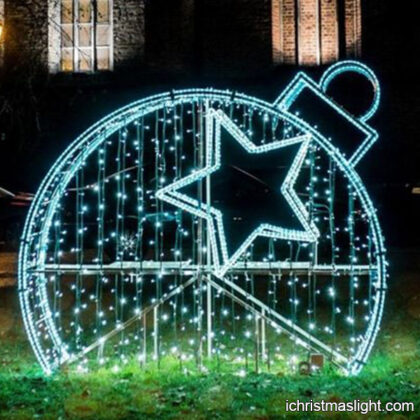 Christmas lawn lights white LED star ball