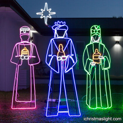 Three kings Christmas LED light decoration
